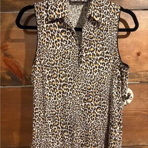 Cutter & Buck Animal Print Sleeveless Top